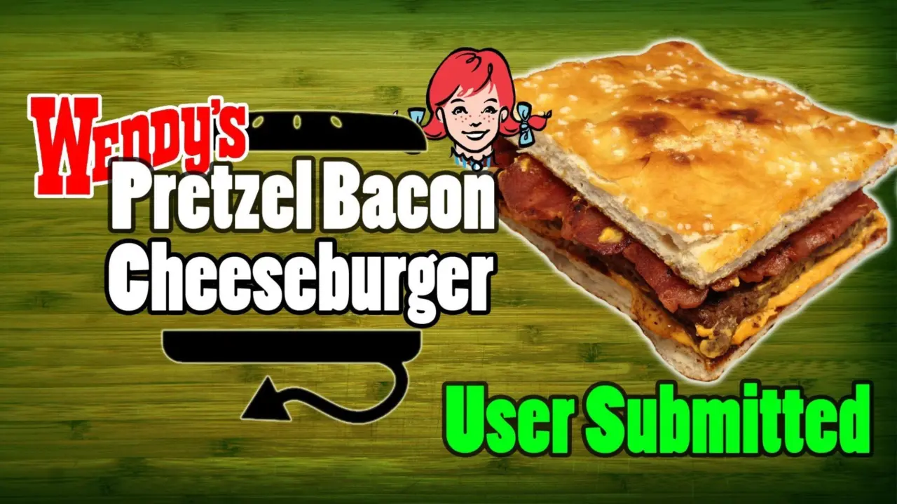 Wendy’s Pretzel Bacon Nacho Cheese Burger