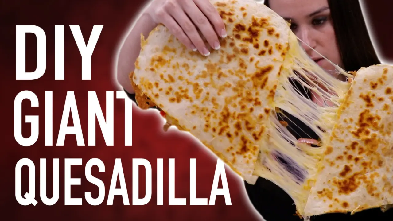 DIY OVERSIZED QUESADILLA