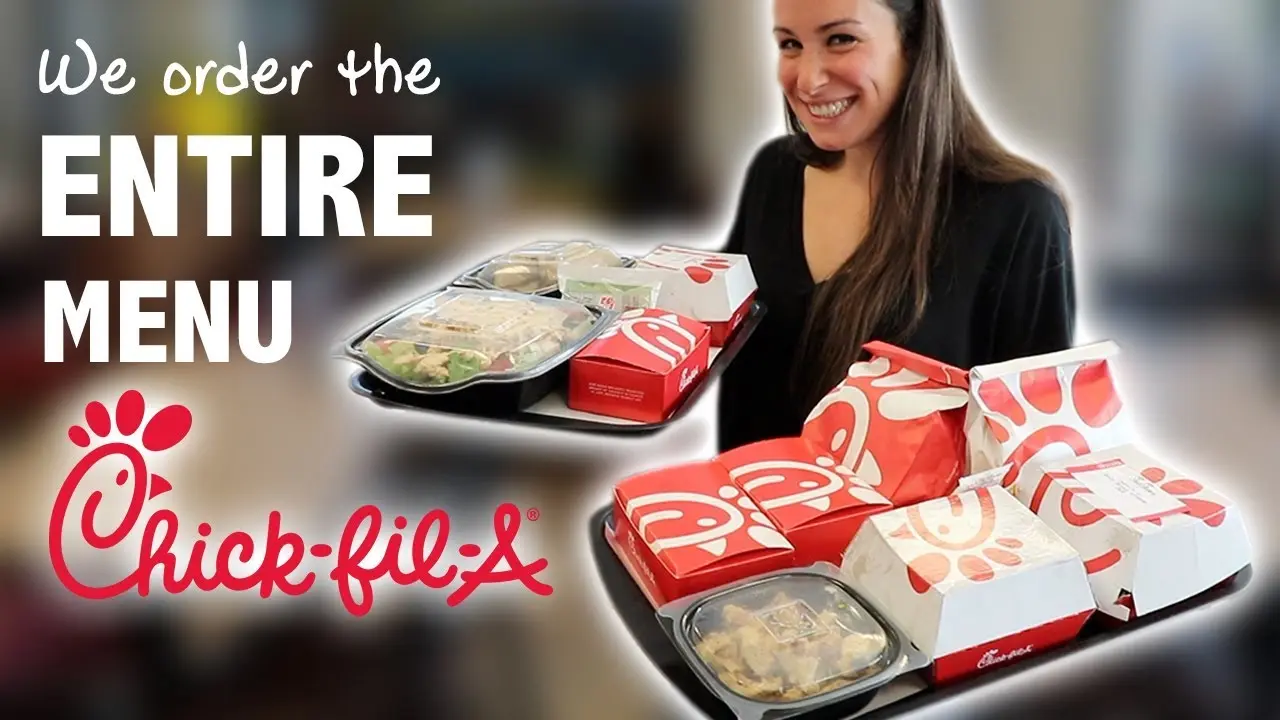 WE ORDER THE ENTIRE MENU 馃悡Chick-fil-A