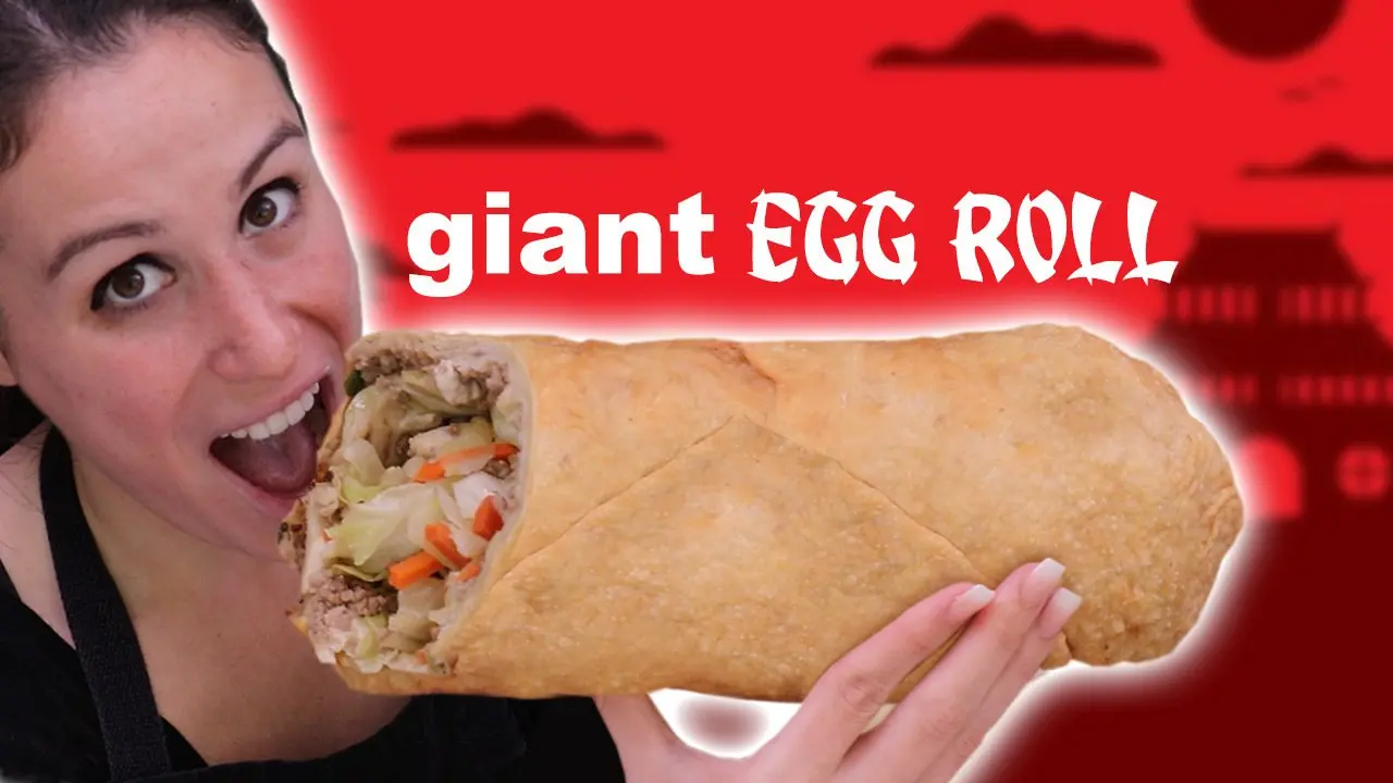 GIANT EGG ROLL VERSUS EGG ROLL