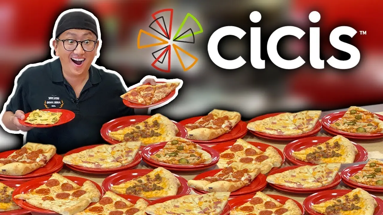 I Attempt TO EAT 100 Slices of PIZZA 🍕 at Cicis Unlimited Buffet
