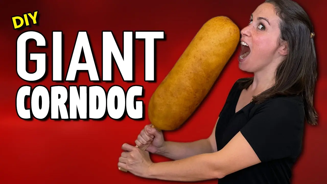 DIY Giant Corn Dog