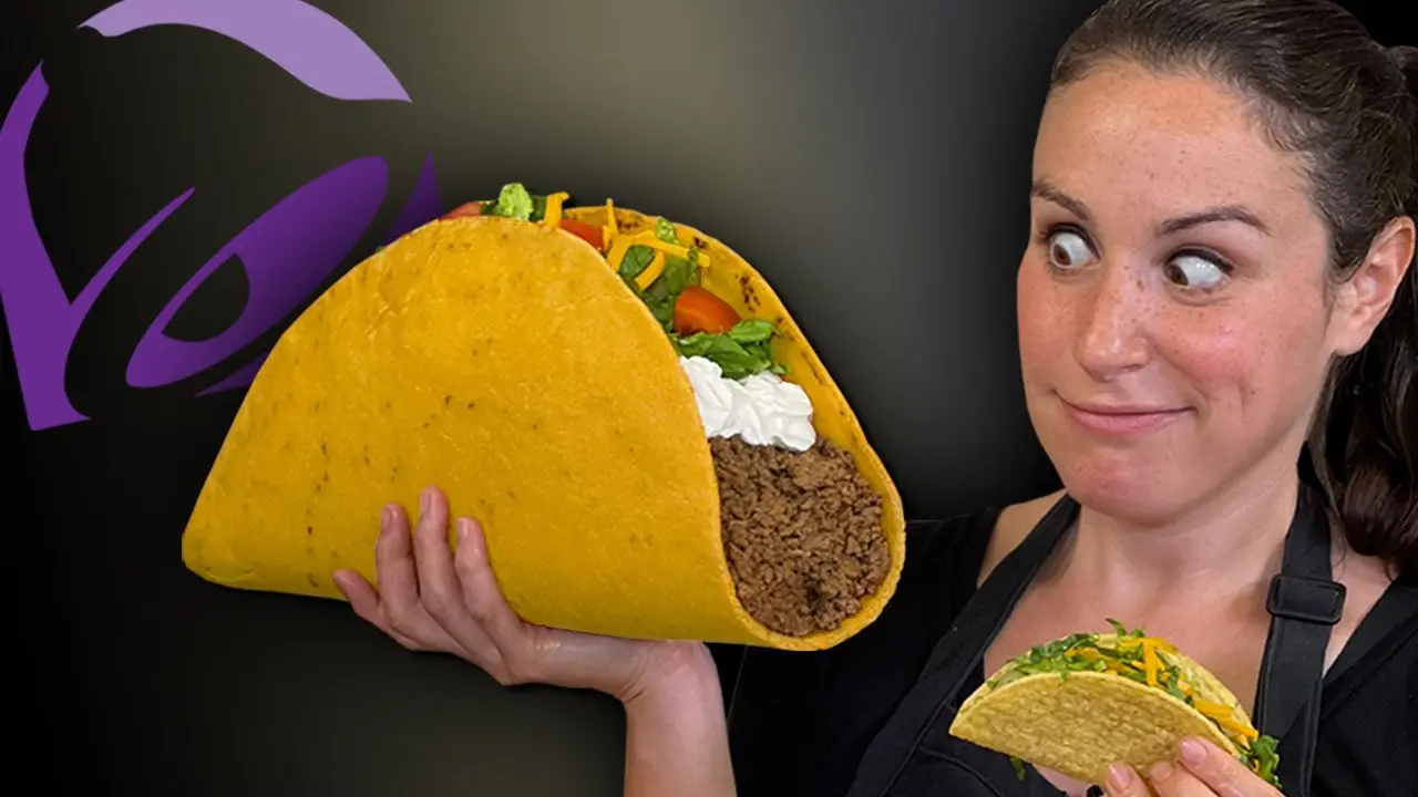 DIY Giant Taco Bell Crunchy Taco