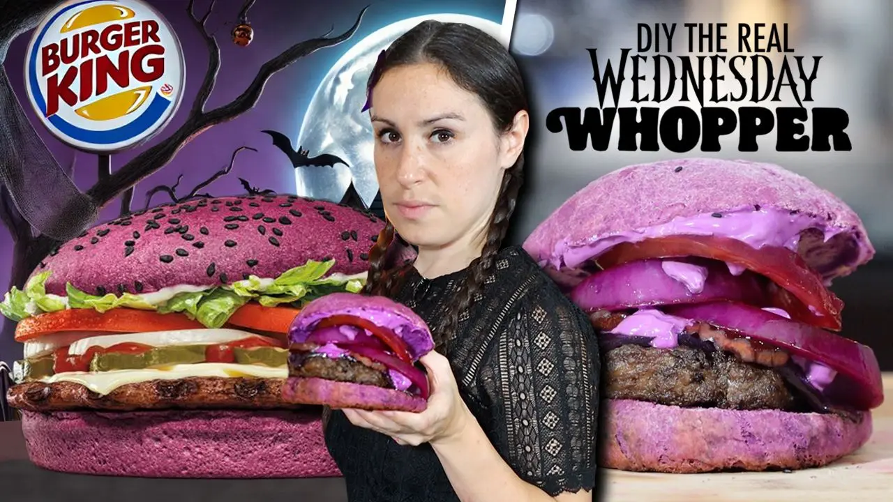 DIY Burger King Purple Wednesday Burger
